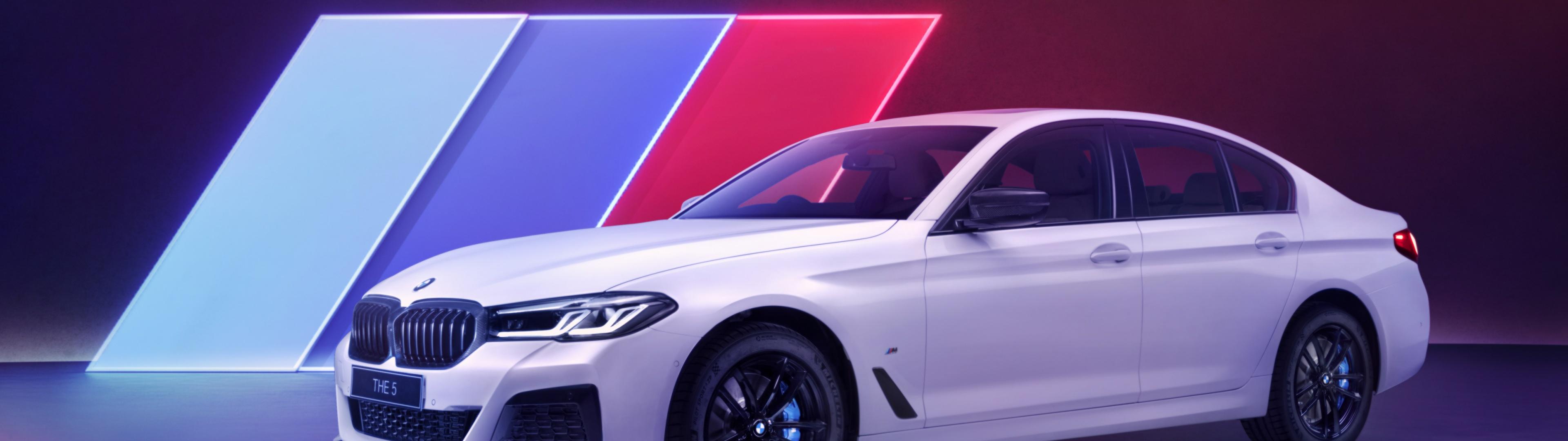 3840x1080 BMW 530i M Sport Carbon Edition Wallpaper 4K, Cars