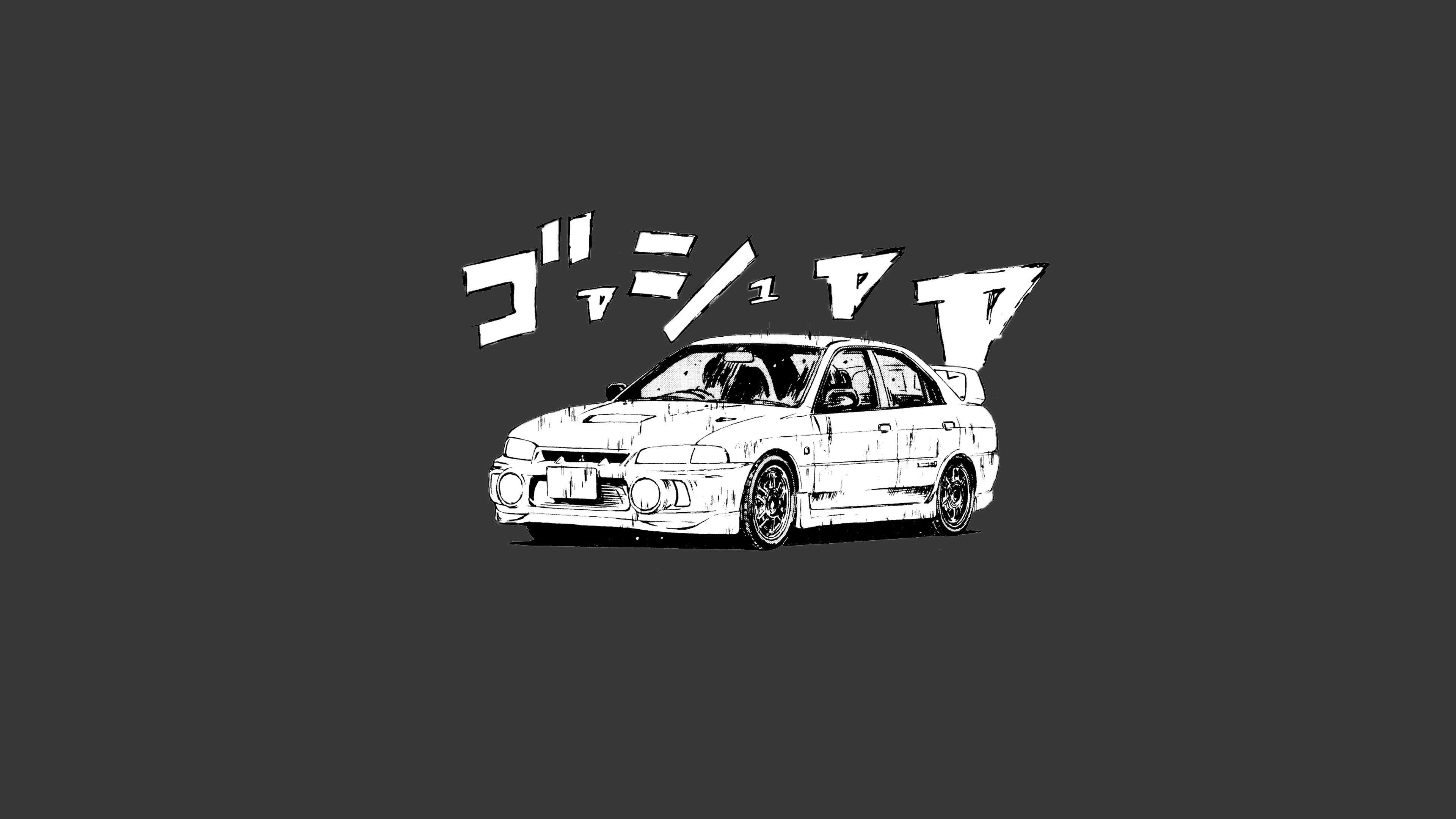 3840x2160 Initial D Mitsubishi Lancer Evo V K #wallpaper #hdwallpaper #desktop. Mitsubishi lancer, Initial d, Lancer