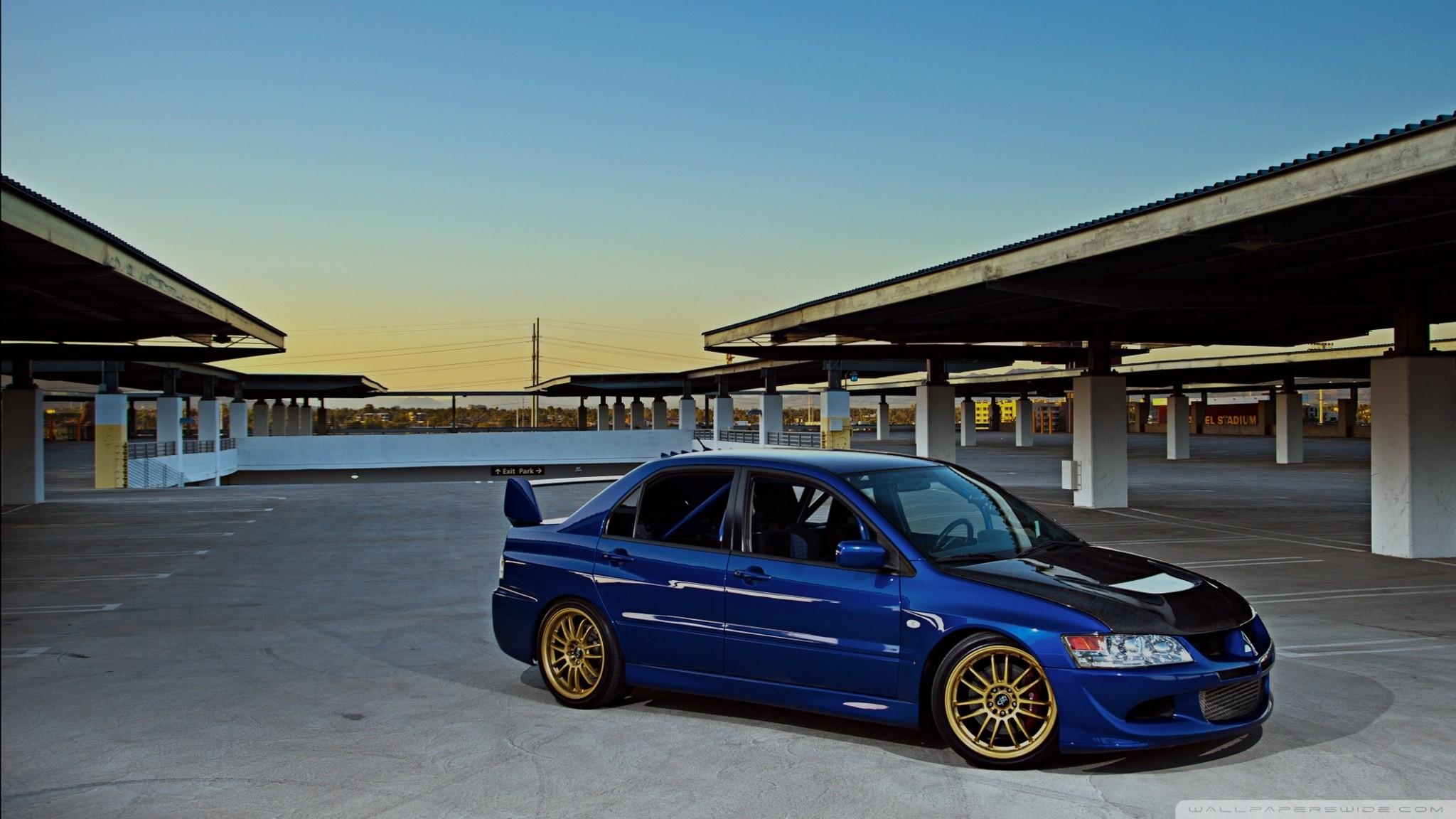 2048x1152 Mitsubishi Evo 8 Wallpaper