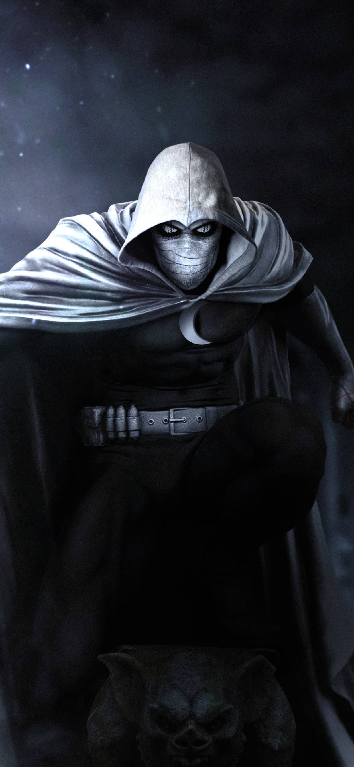 1242x2688 Moon Knight Fan Art iPhone XS MAX Wallpaper, HD Superheroes 4K Wallpaper, Image, Photo and Background