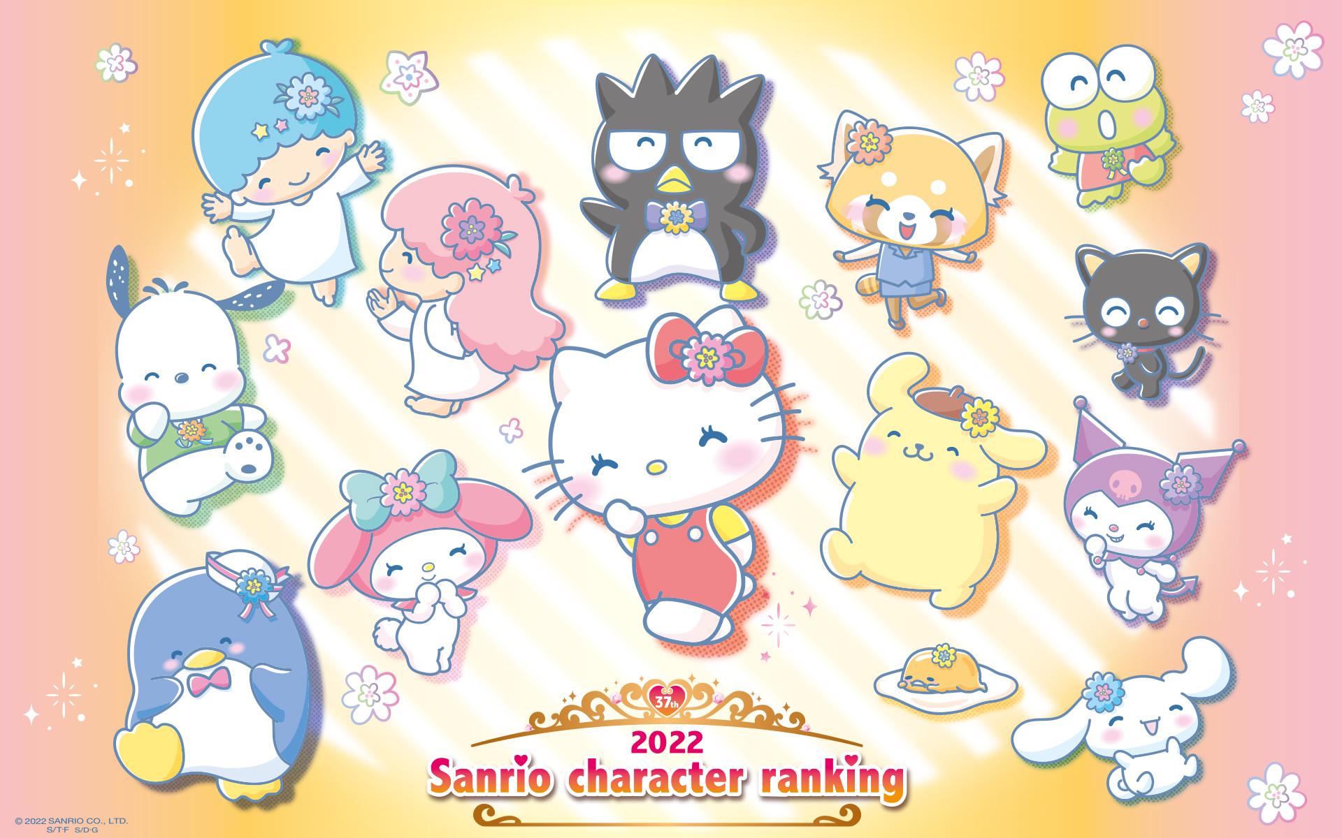 1920x1200 Sanrio Characters 50th Anniversary Hello, Everyone! File Folder & Sticker Set