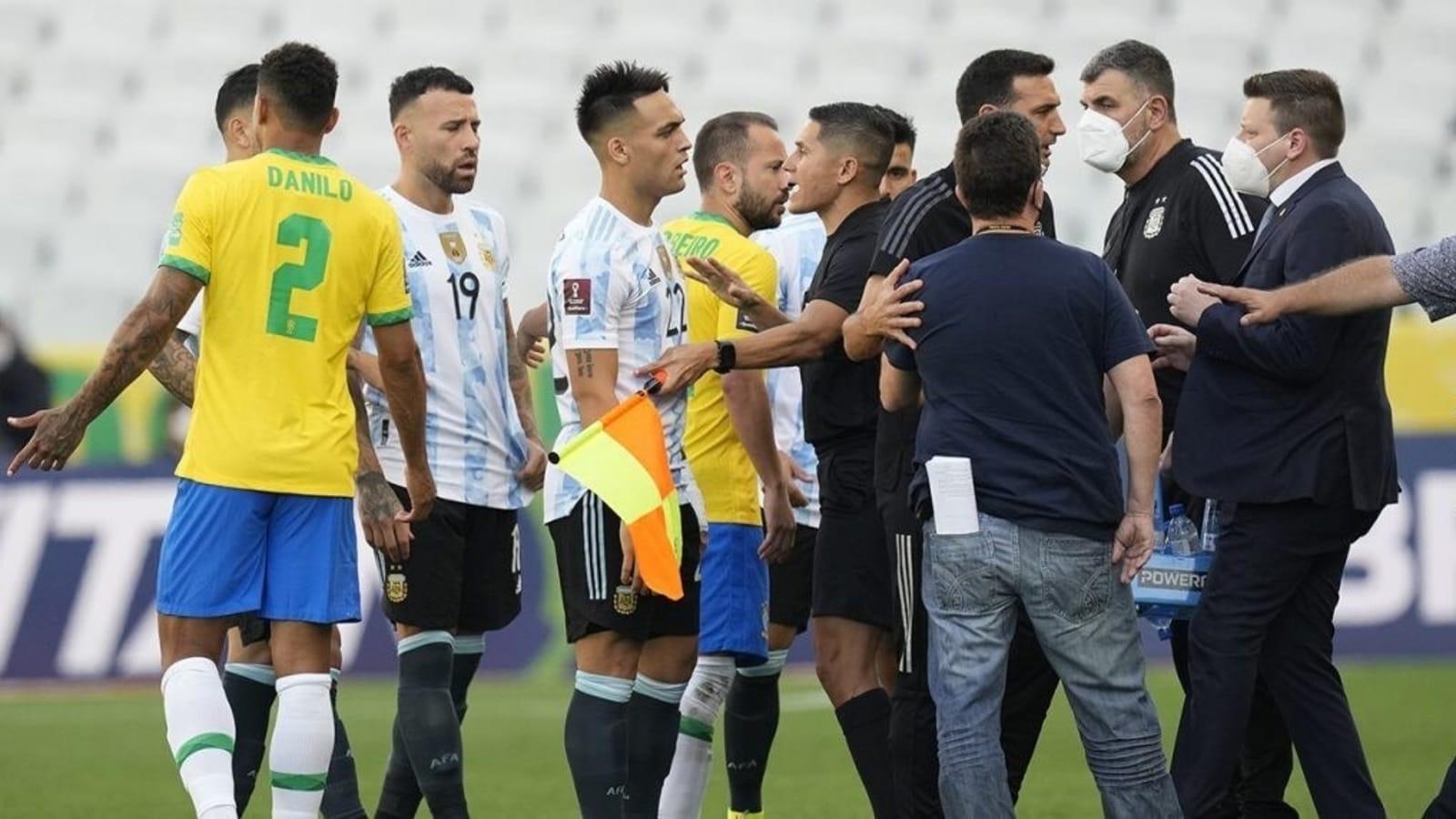 1600x900 Brazil vs Argentina World Cup qualifier ended after five minutes to be replayed