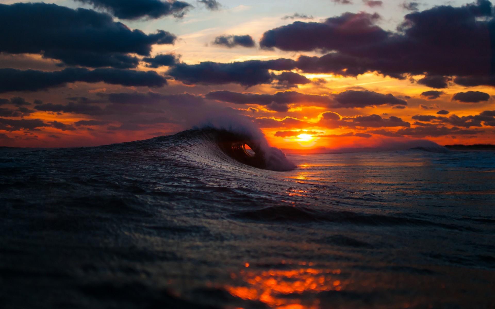 1920x1200 Ocean Sunrise Wallpaper