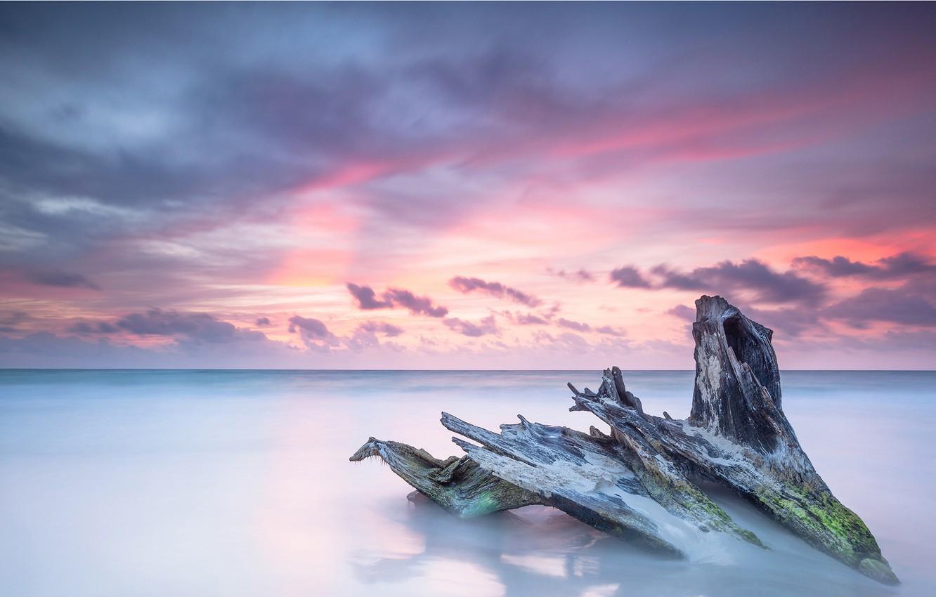 1332x850 Wallpaper sea, ocean, sunrise, wave, caribbean image for desktop, section пейзажи