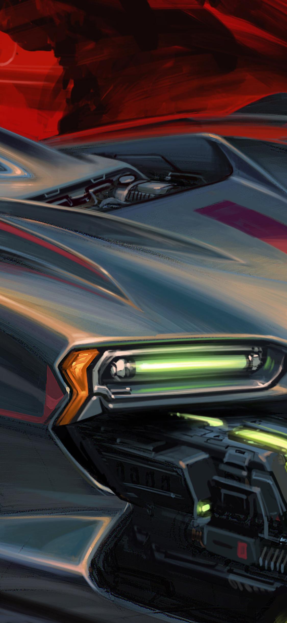 1125x2436 Futuristic Artistic Car iPhone XS, iPhone iPhone X HD 4k Wallpaper, Image, Background, Photo and Picture