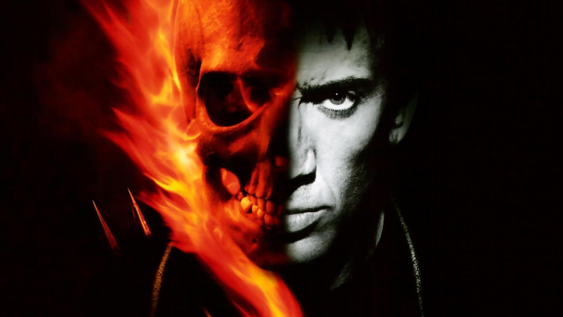 1920x1080 Ghost Rider Skull Wallpaper