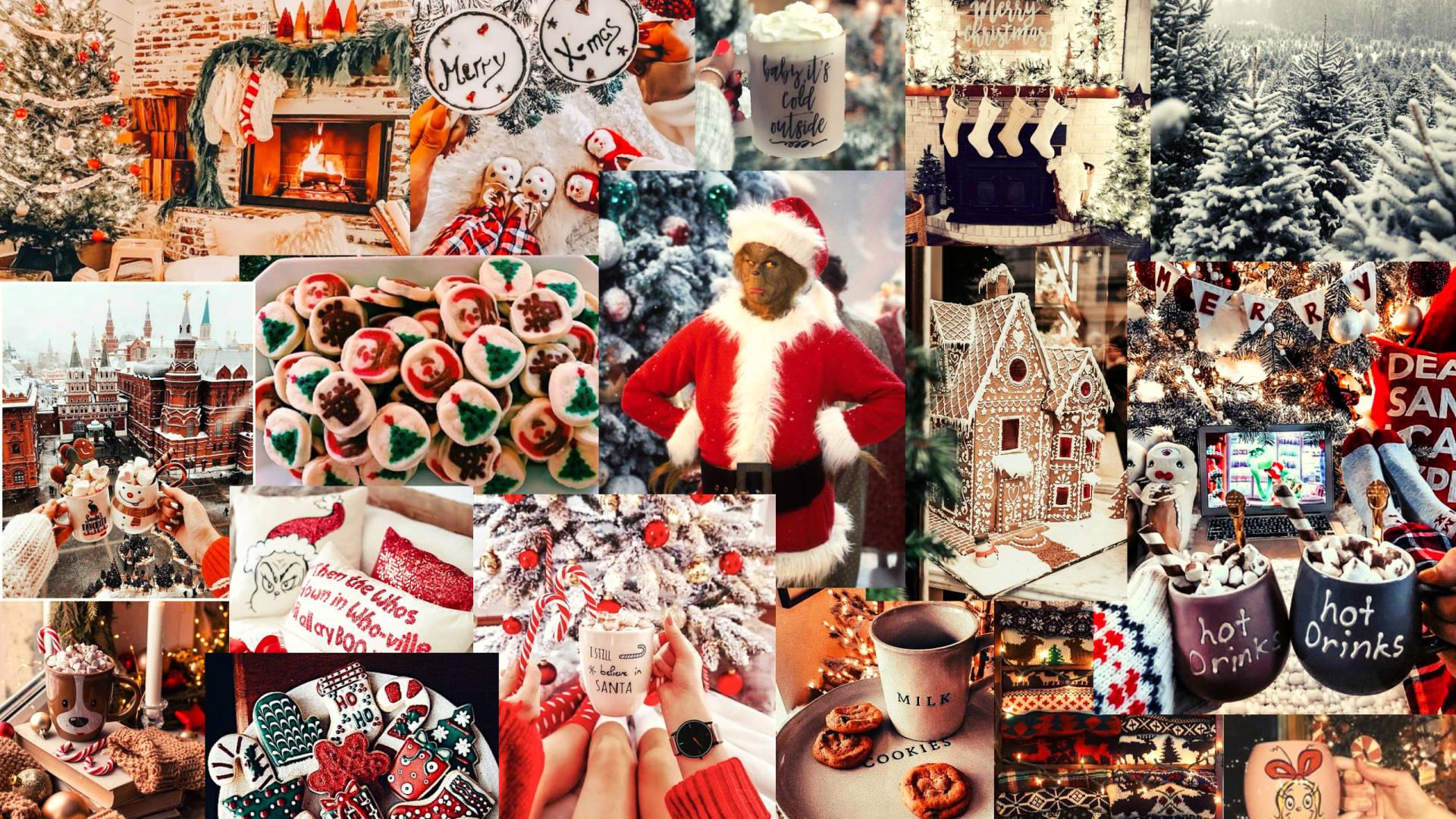 1920x1080 Christmas Collage Wallpaper