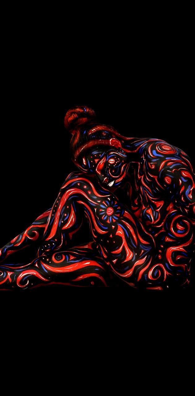 630x1280 Abstract Woman wallpaper