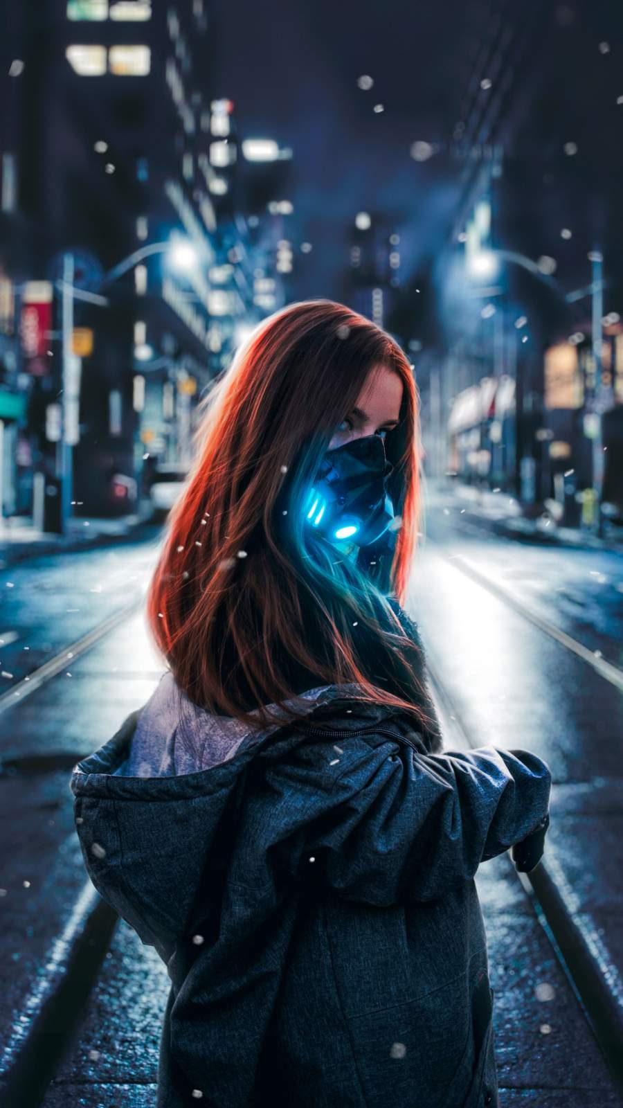 900x1600 Night Mask Girl IPhone Wallpaper Wallpaper : iPhone Wallpaper
