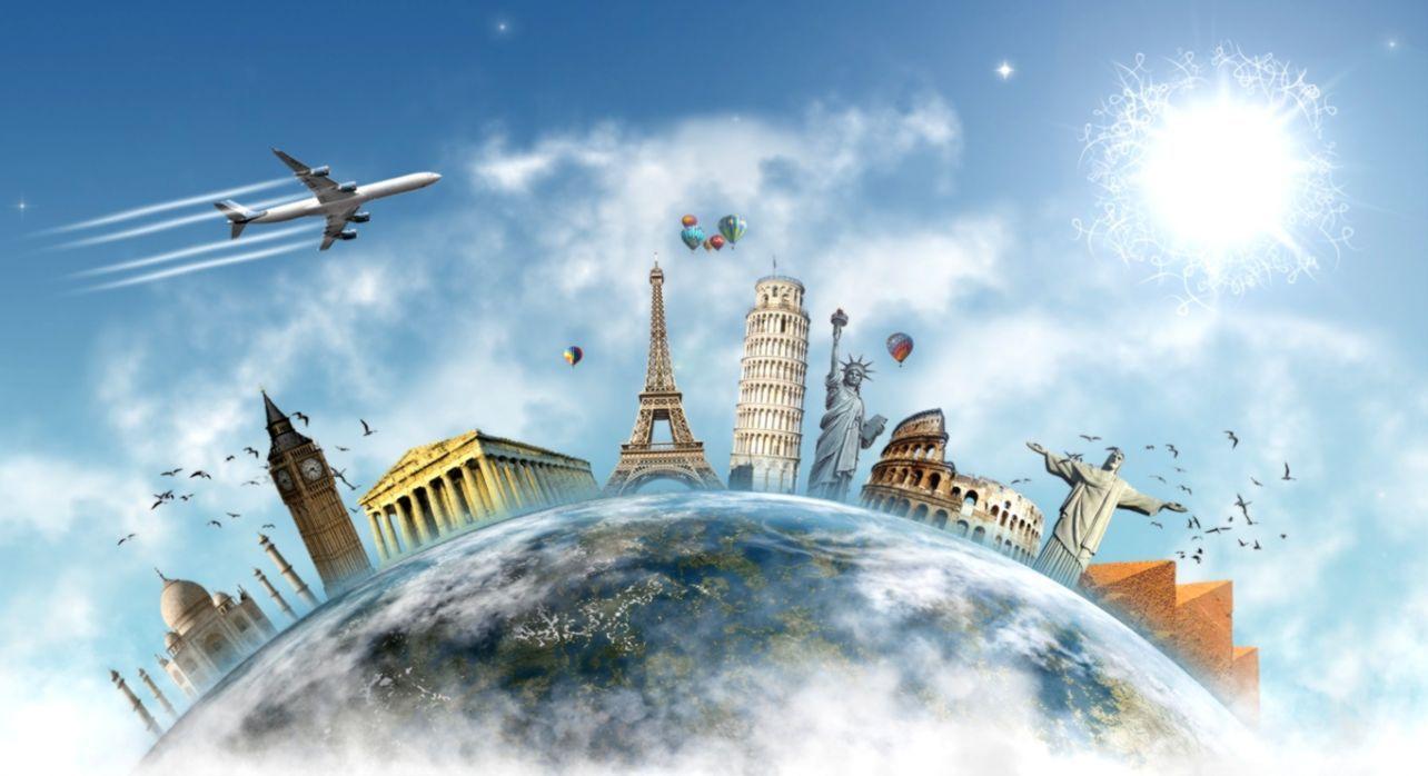 1284x698 World Monuments Earth Wallpaper HD For Wallpaper