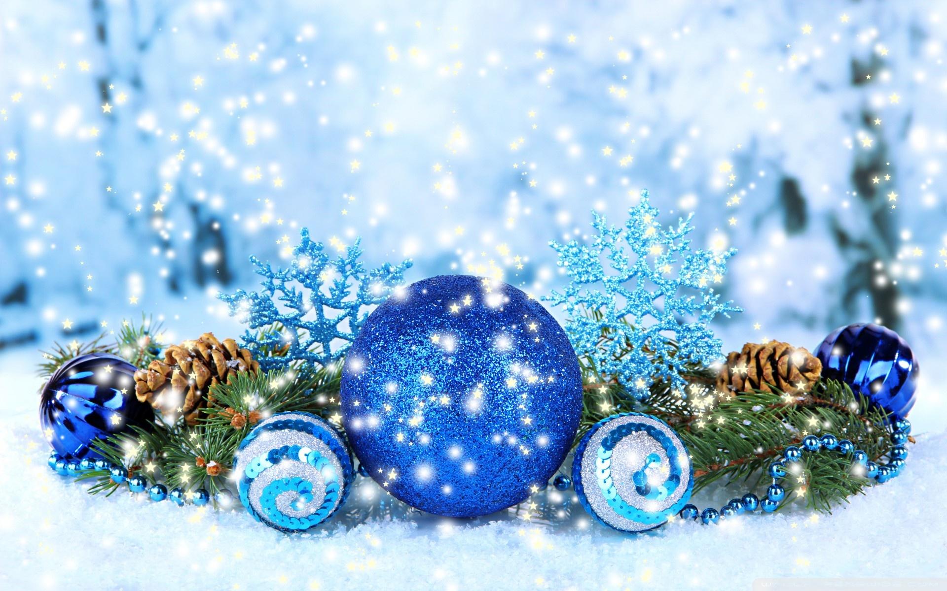 1920x1200 Blue Christmas Decorations 2016 Ultra HD Desktop Background Wallpaper for 4K UHD TV : Tablet
