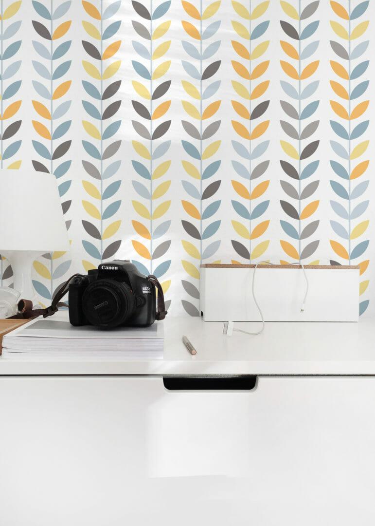 771x1080 Scandinavian Leaf Wallpaper And Stick Or Non Pasted