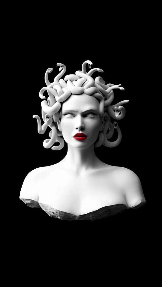 676x1200 Red lips medusa. Medusa art, Art wallpaper iphone, Renaissance art paintings