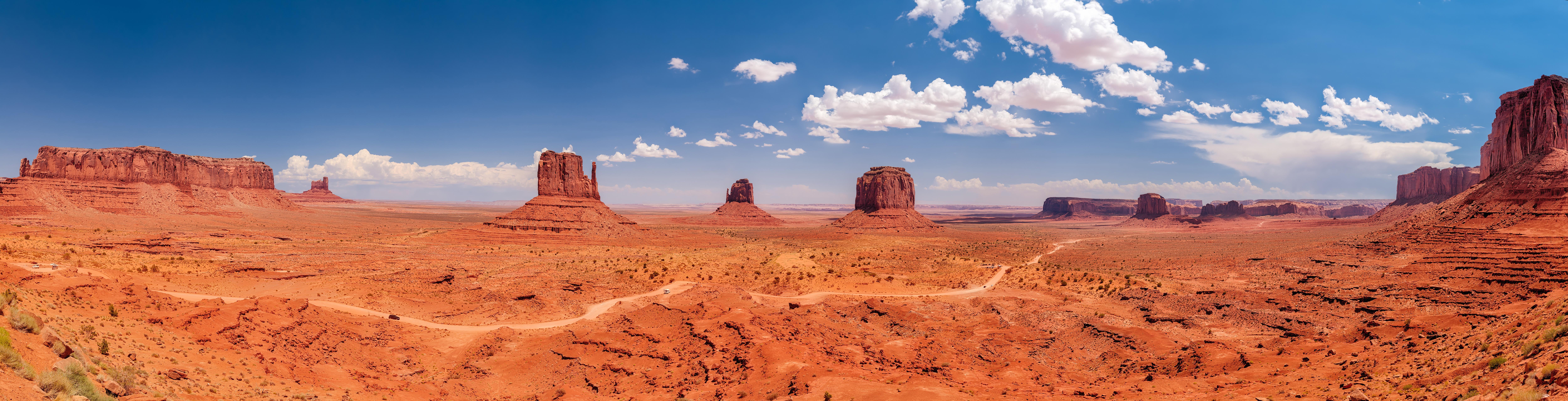 10000x2556 Monument Valley 4k Ultra HD Wallpaper