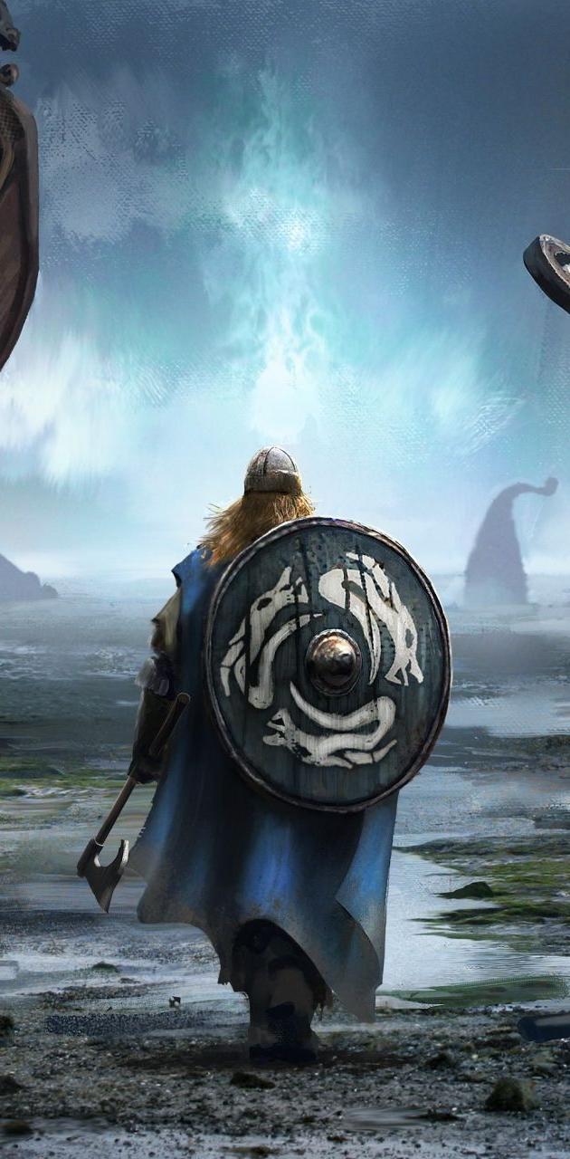 630x1280 Viking warrior wallpaper