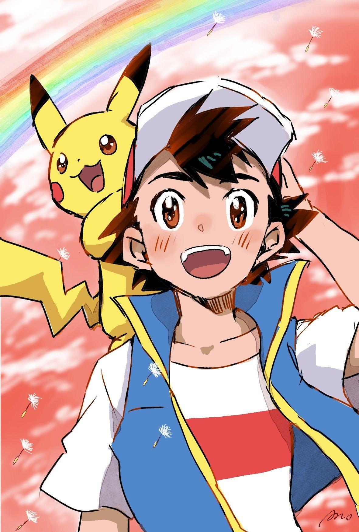 Ash All Pokemon, Ash and Pikachu Alola, HD phone wallpaper