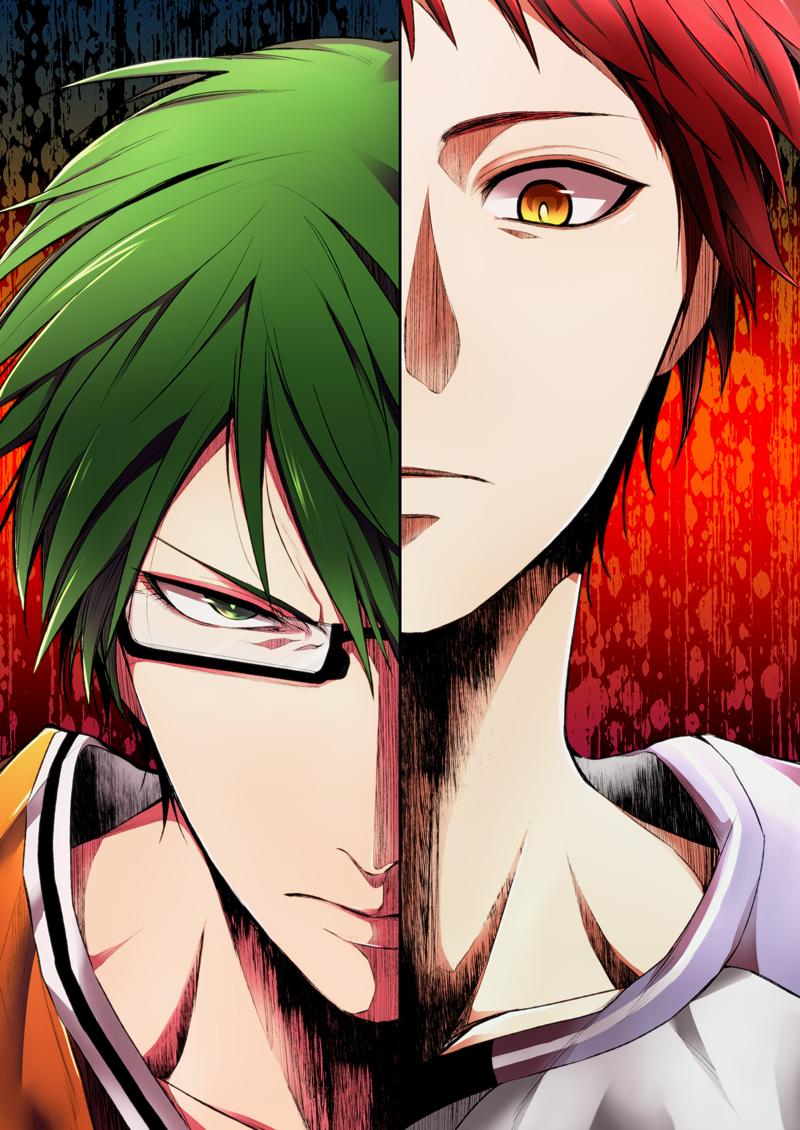 800x1130 akashi seijuurou and midorima shintarou (kuroko no basuke) drawn