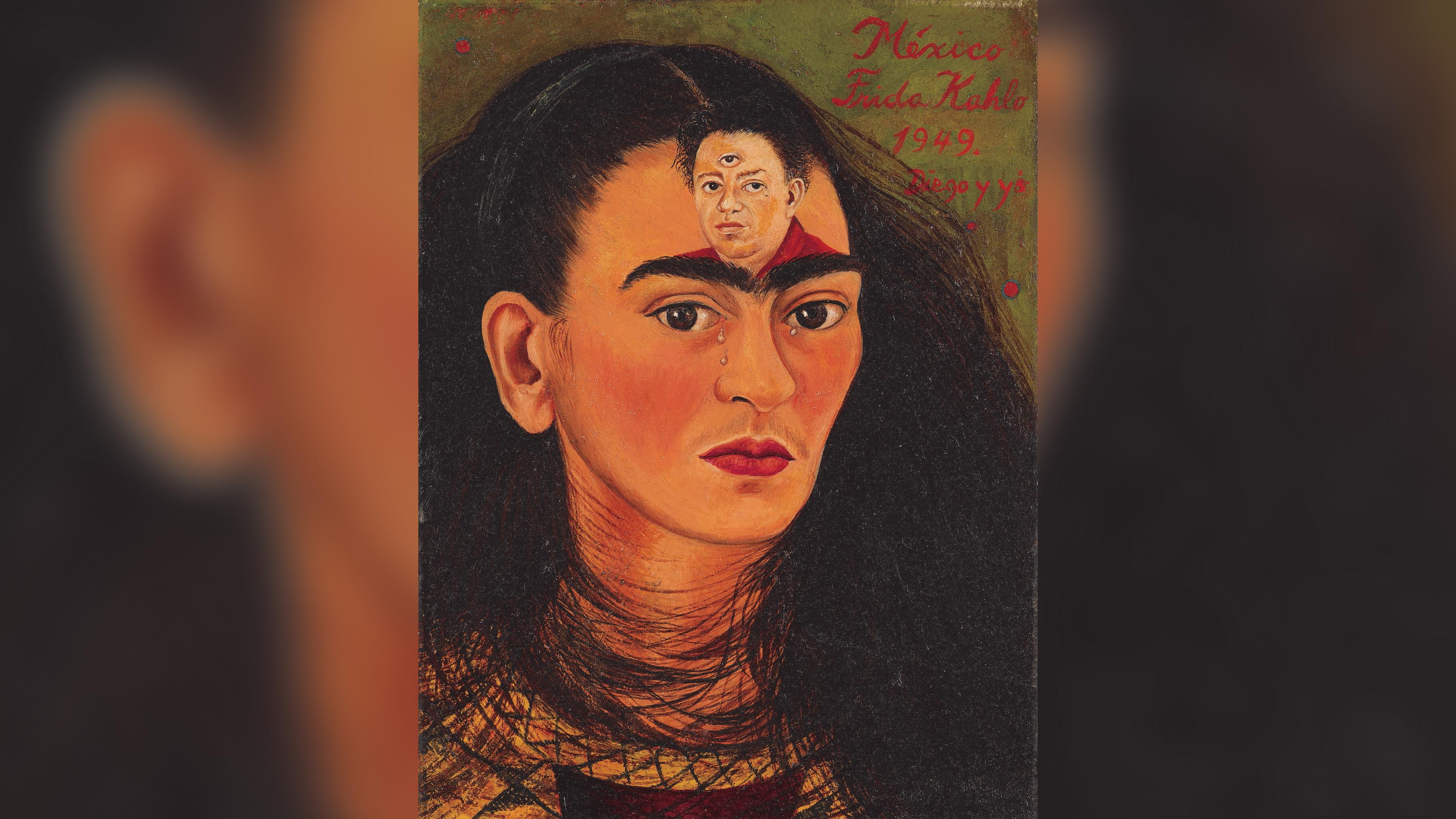 3606x2028 Frida Kahlo's Self Portrait 'Diego Y Yo' Fetches A Record $34.9 Million At Sotheby's