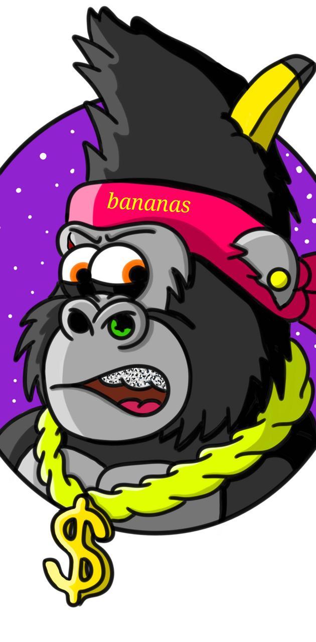 630x1280 Gangster Gorilla wallpaper