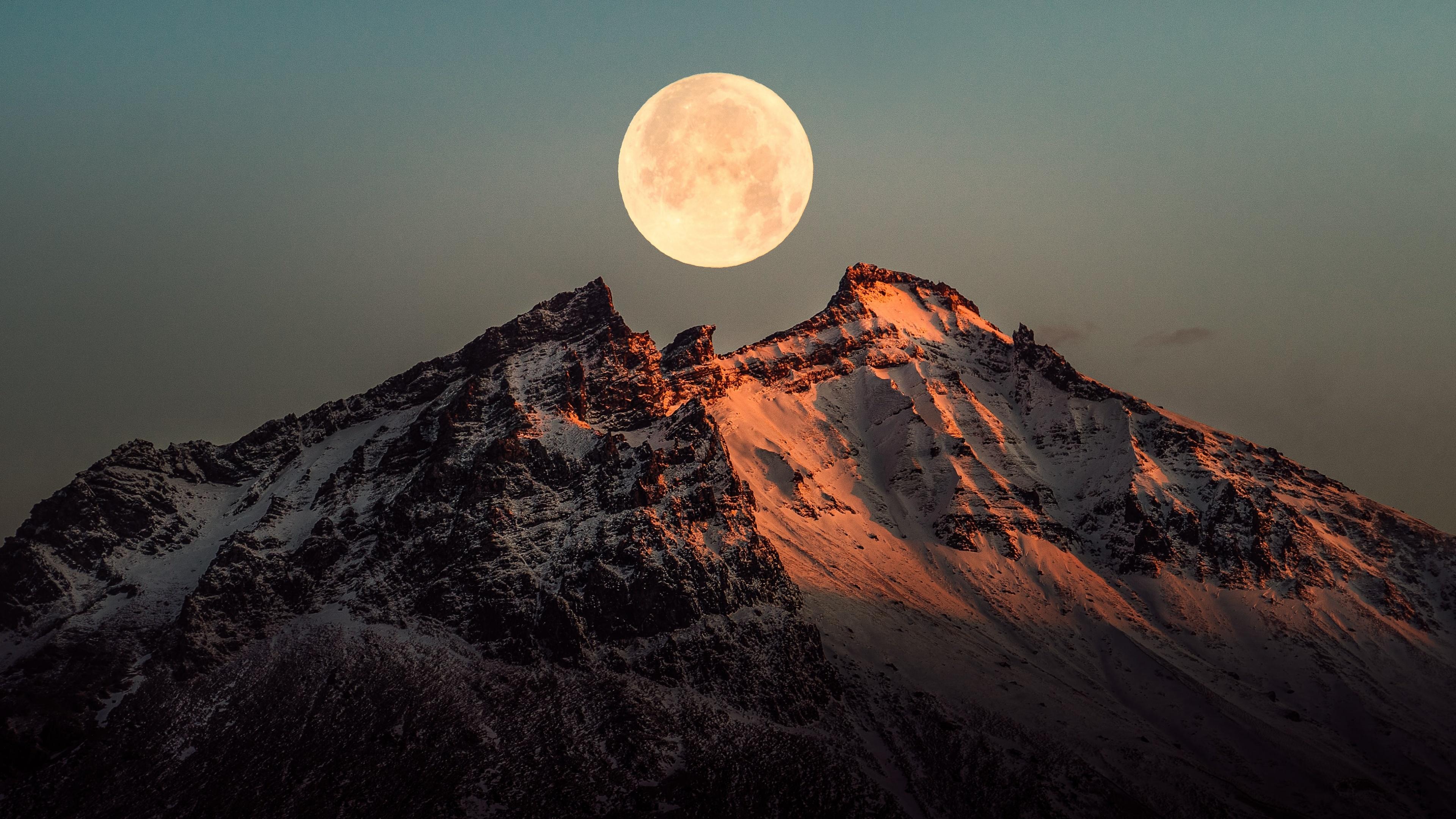 Moon Snow Mountain Wallpapers - Top Free Moon Snow Mountain Backgrounds