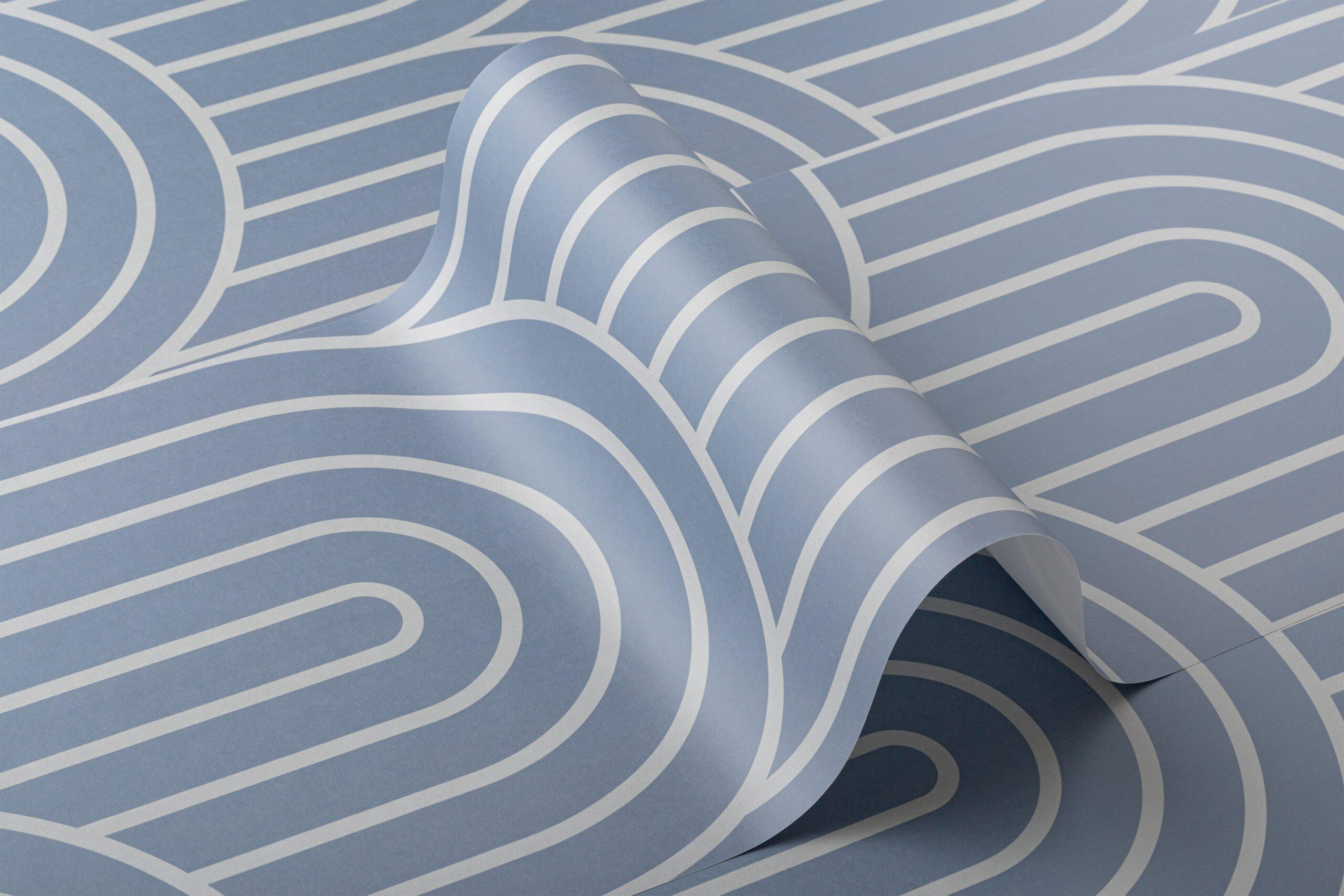 2560x1707 Blue Geometric Infinite Loop Stripe Wallpaper
