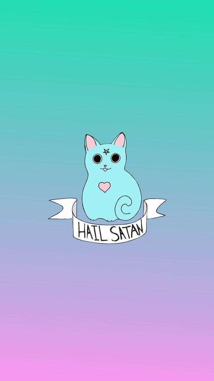736x1308 pastel goth wallpaper, cartoon, illustration, whiskers, tail, graphics