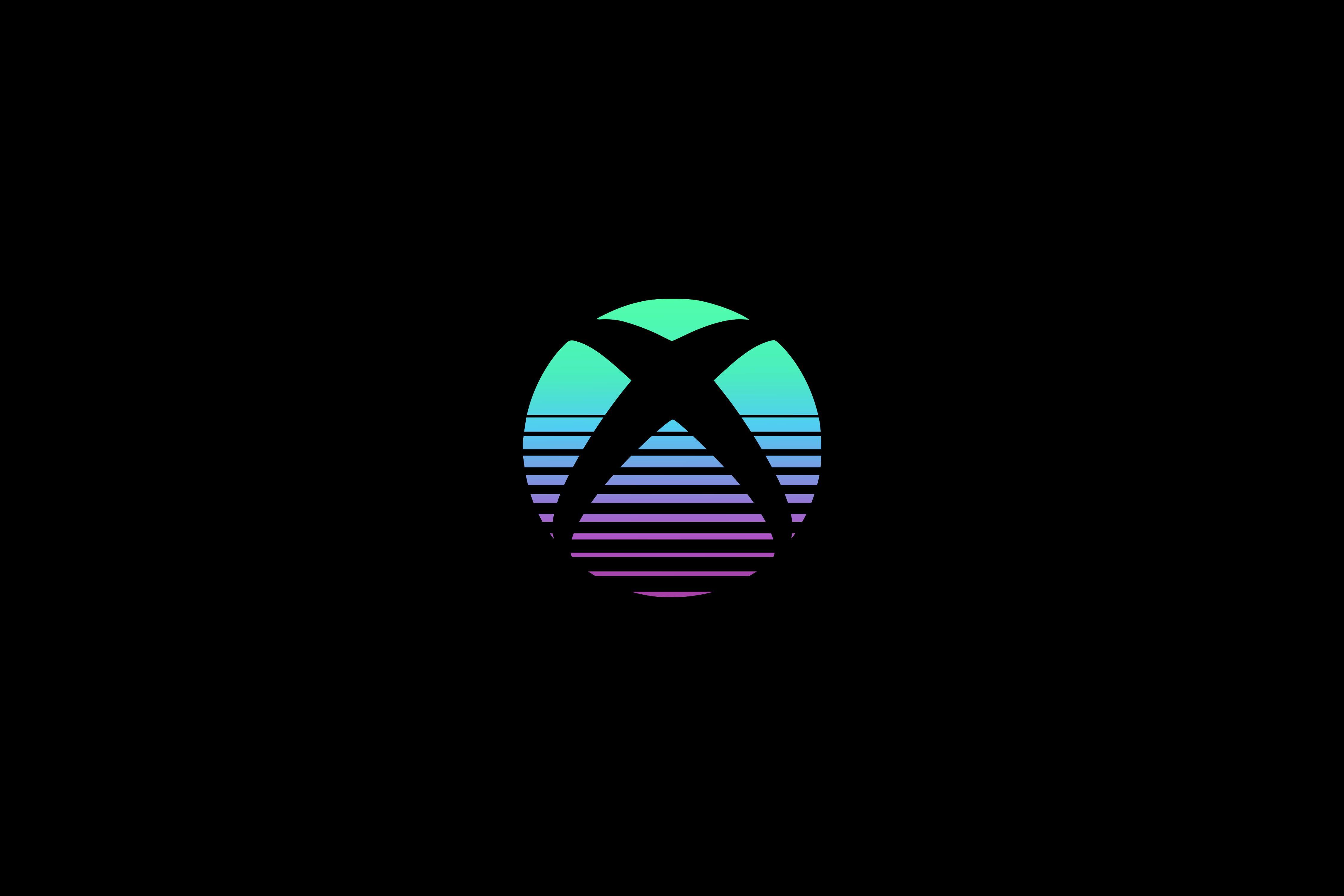 4500x3000 Xbox #Microsoft #consoles #logo Retro style simple background #gear #lines #black #dark K #wallpaper #hdwallp. Retro logos, Simple background, Lines wallpaper