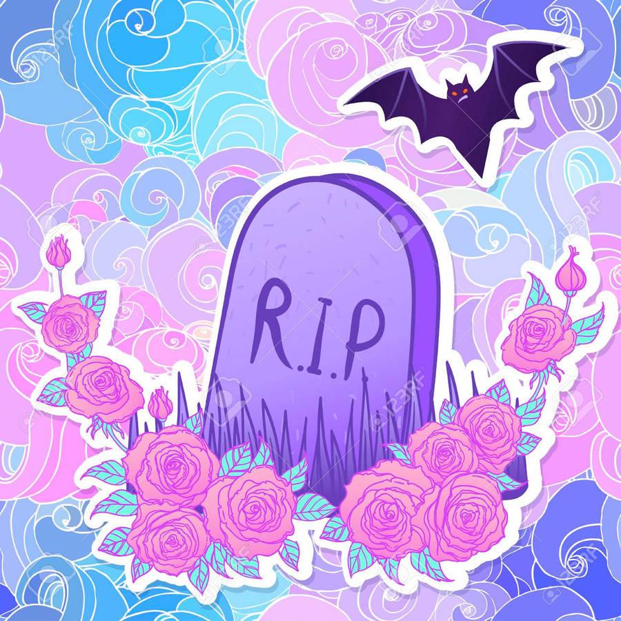 900x900 Download Pastel Goth Tombstone Wallpaper