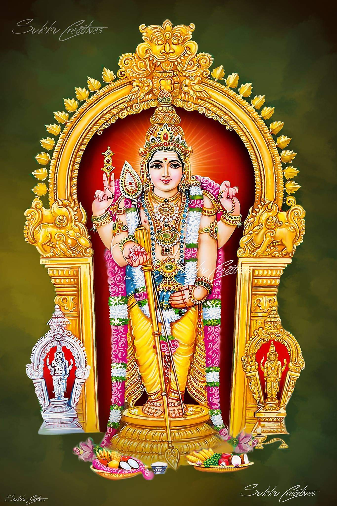 1365x2048 Twitter 上的 subbucreatives：My Digital painting for Lord Tiruchendur Murugan potrait painting for a client really blissful moments to do painting of Om Muruga !!Arogara velmuruga #tiruchendurmurugan #velmuruga #makingpic ❤️