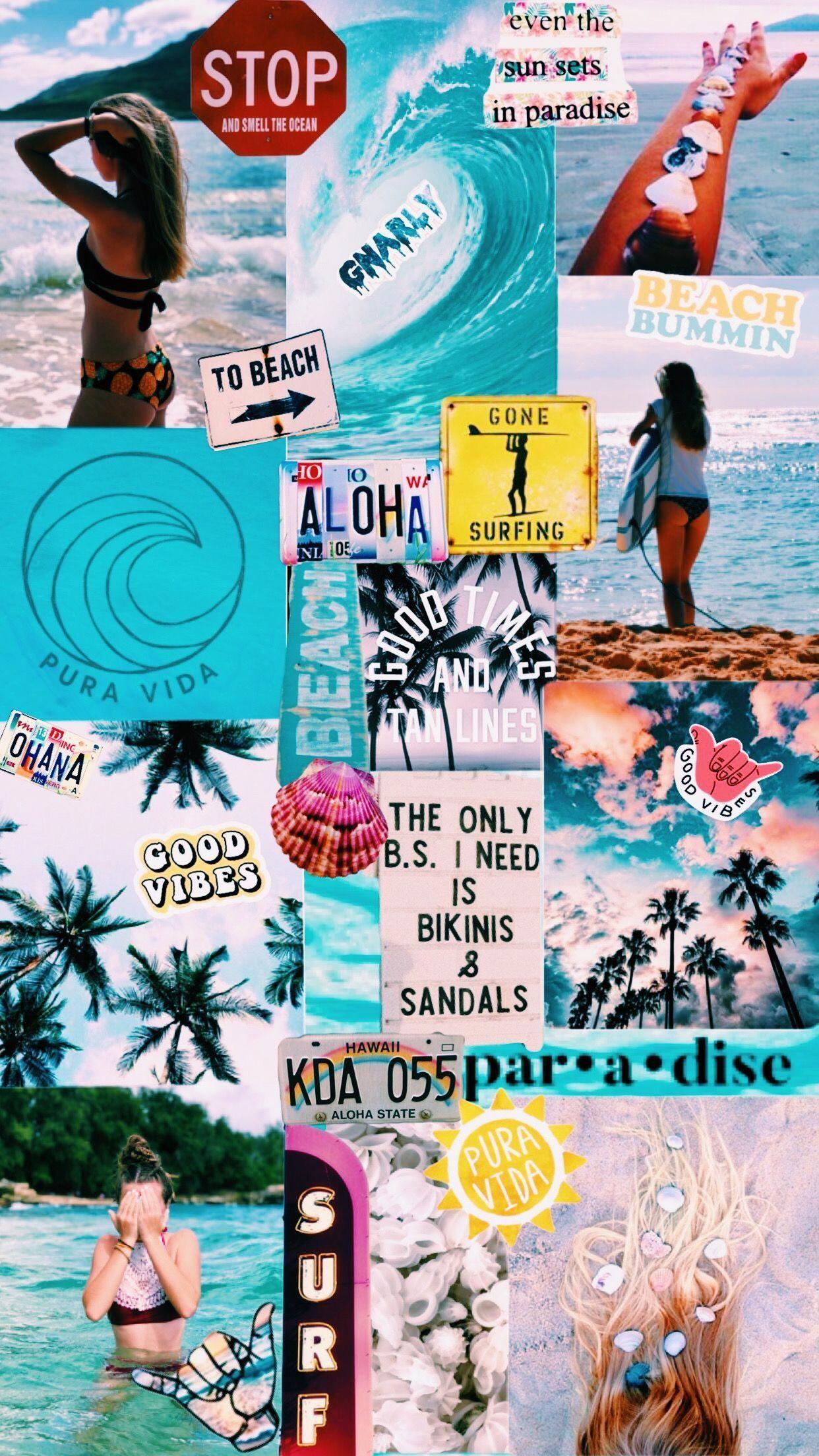 1242x2208 Surf Wallpaper Vintage