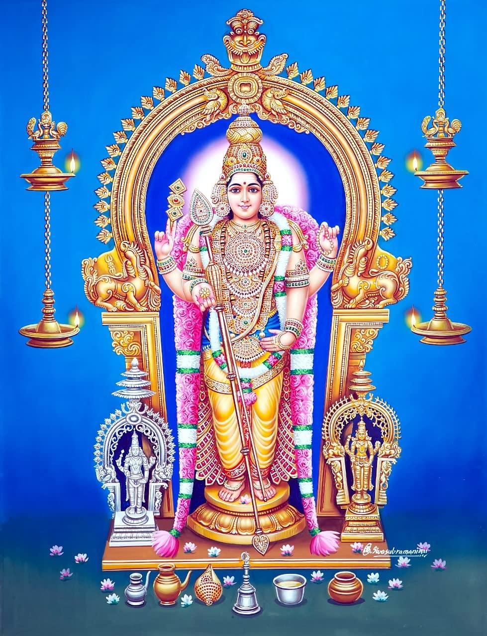 979x1280 Buy Arupadai Murugan Photo. Thiruchendur Murugan photo frame. God Photo Frames of Murugan. Best God Photo of Murugan. Arupadai Veedu Murugan Photo Art Gallery(20 * 30)