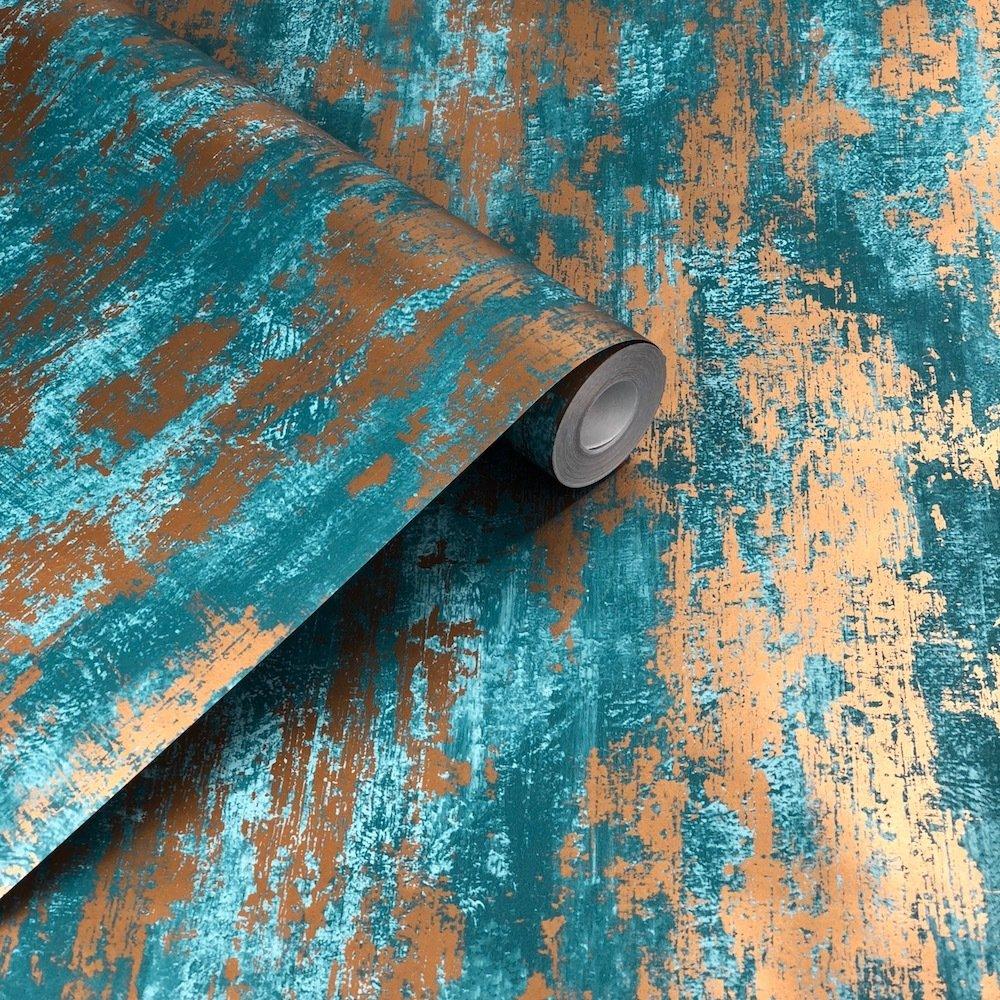1000x1000 Graham and Brown Industrial Texture Blue Wallpaper 104131