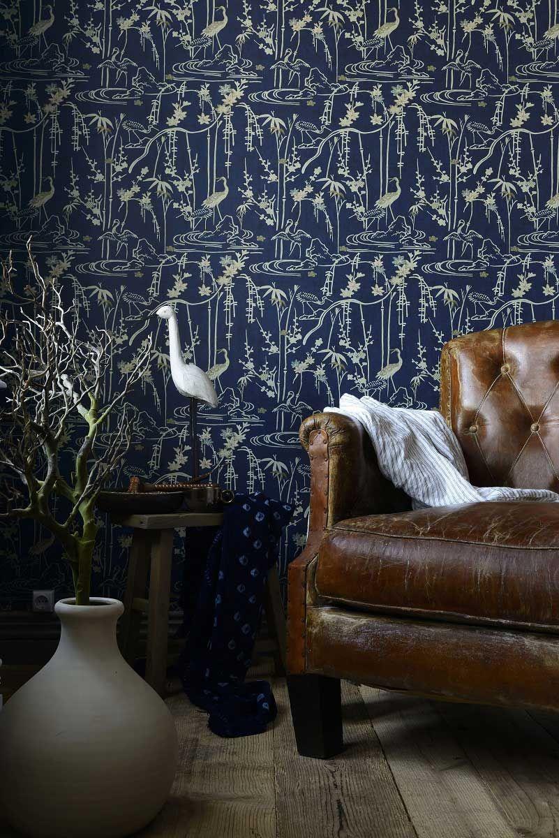 801x1200 Kyoto Blue Crane Wallpaper