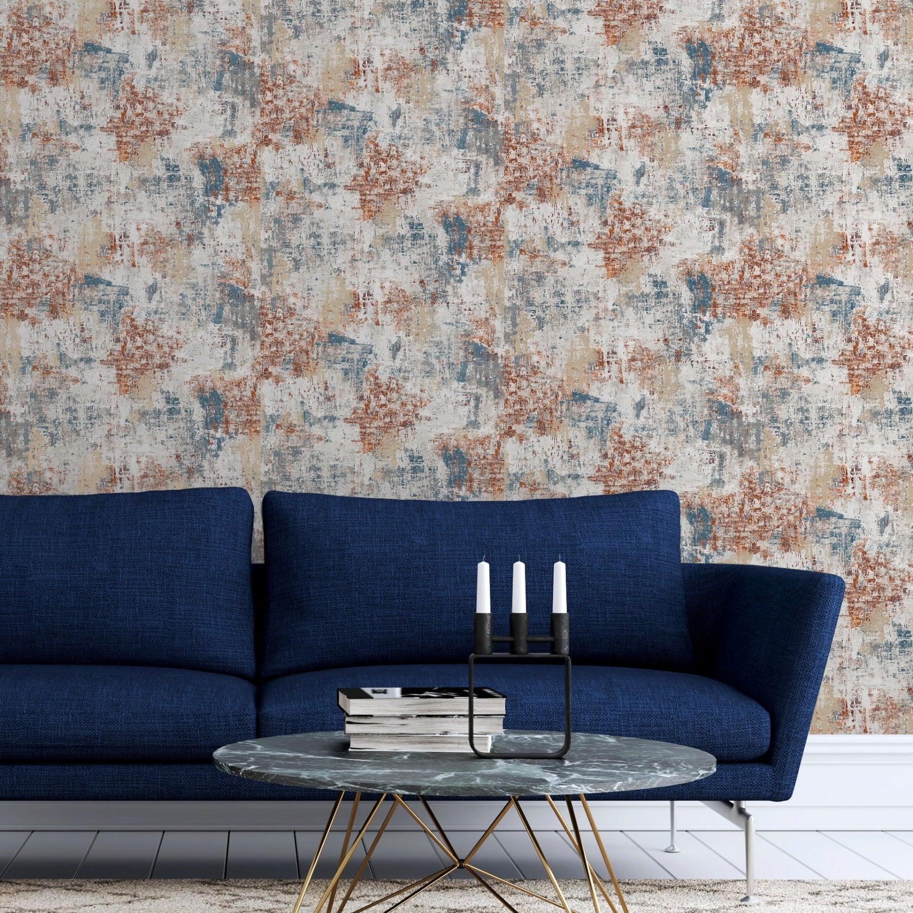 1800x1800 Abstract Texture Copper Navy Wallpaper