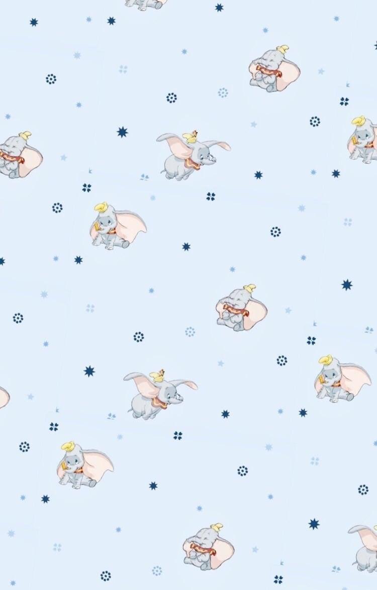 750x1174 Dumbo the Elephant Disney Wallpaper by the Yard Wall Art