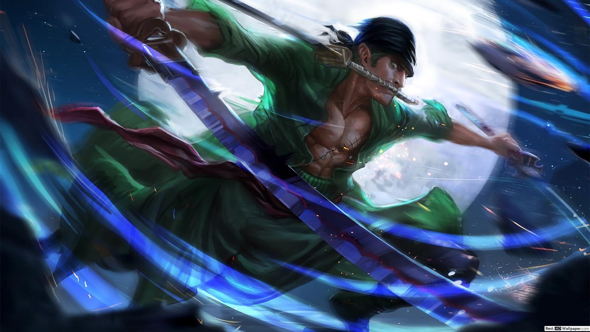 1920x1080 Zoro Roronoa HD Desktop Wallpaper
