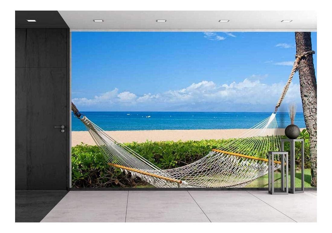 1100x772 Wall26 Hammock On Beach, Background, Wallpaper Wall Mural. Self Adhesive Large Wallpaper