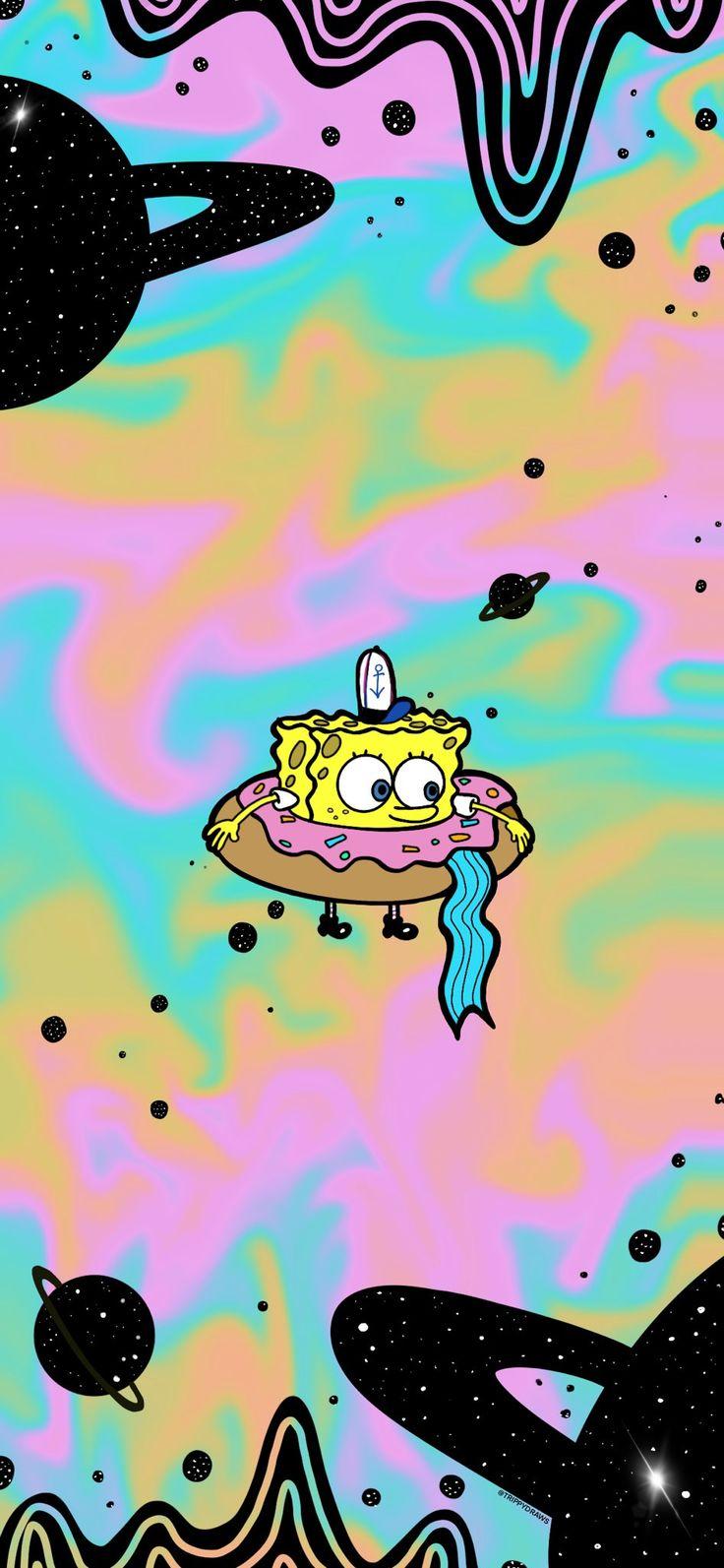 736x1593 Cartoon Space iPhone Wallpaper