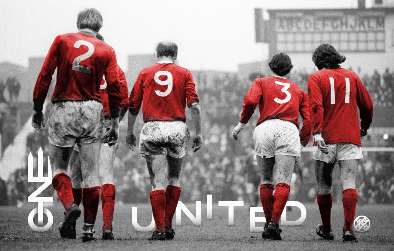 1332x850 Wallpaper Manchester United, Manchester United, George Best, ONE UNITED, Sir Bobby Charlton, Sir Bobby Charlton, George Best image for desktop, section спорт