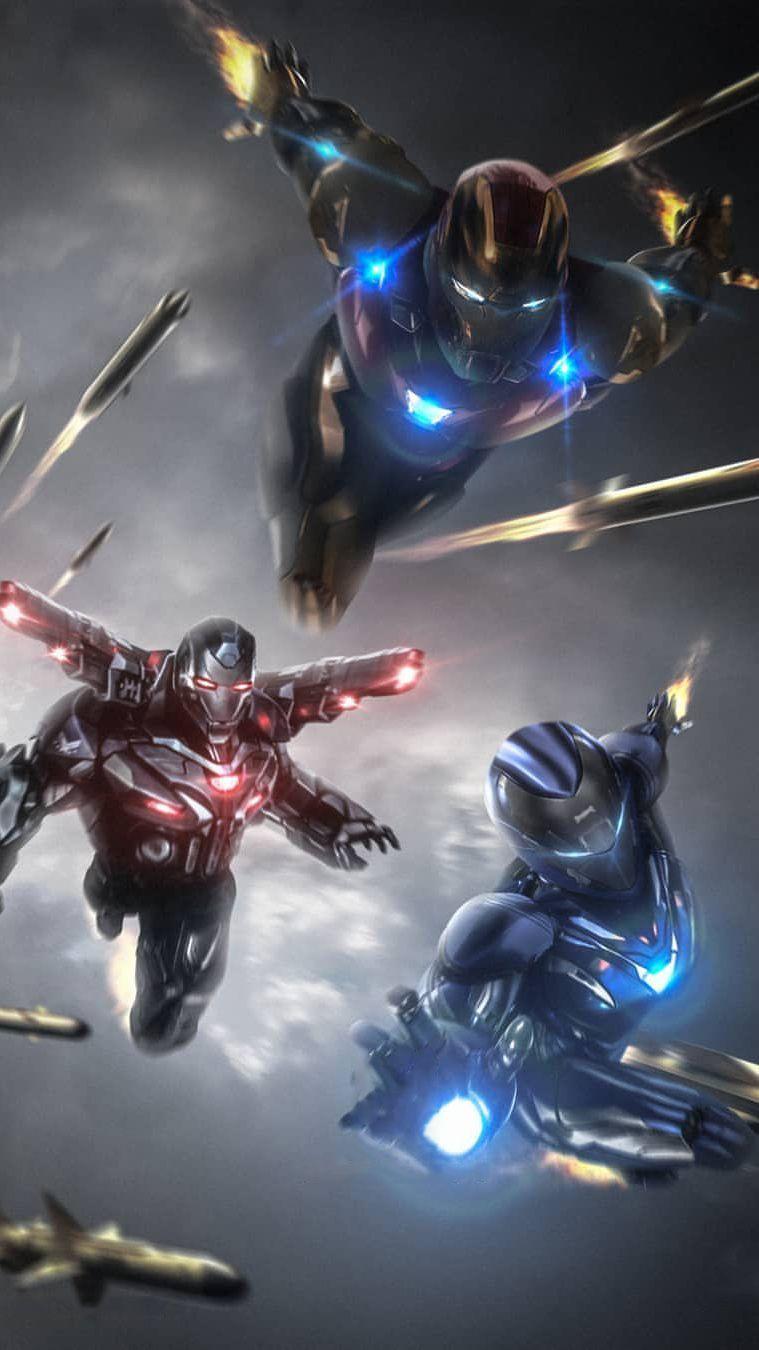 759x1350 HD Mobile War Machine Suit Endgame Wallpaper
