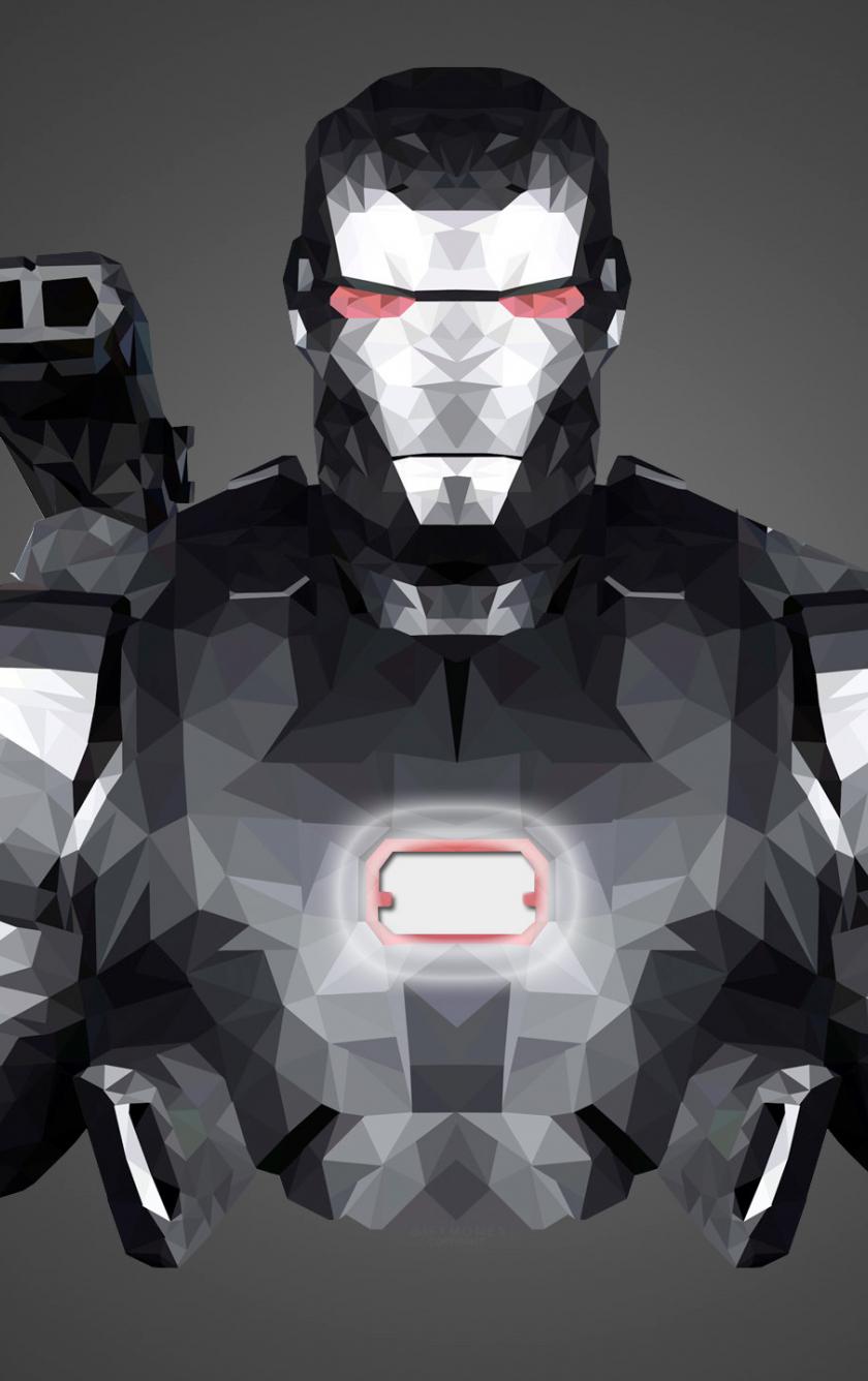 840x1336 Download war machine, iron man, low poly, minimal 840x1336 wallpaper, iphone iphone 5s, iphone 5c, ipod touch, 840x1336 HD image, background, 660