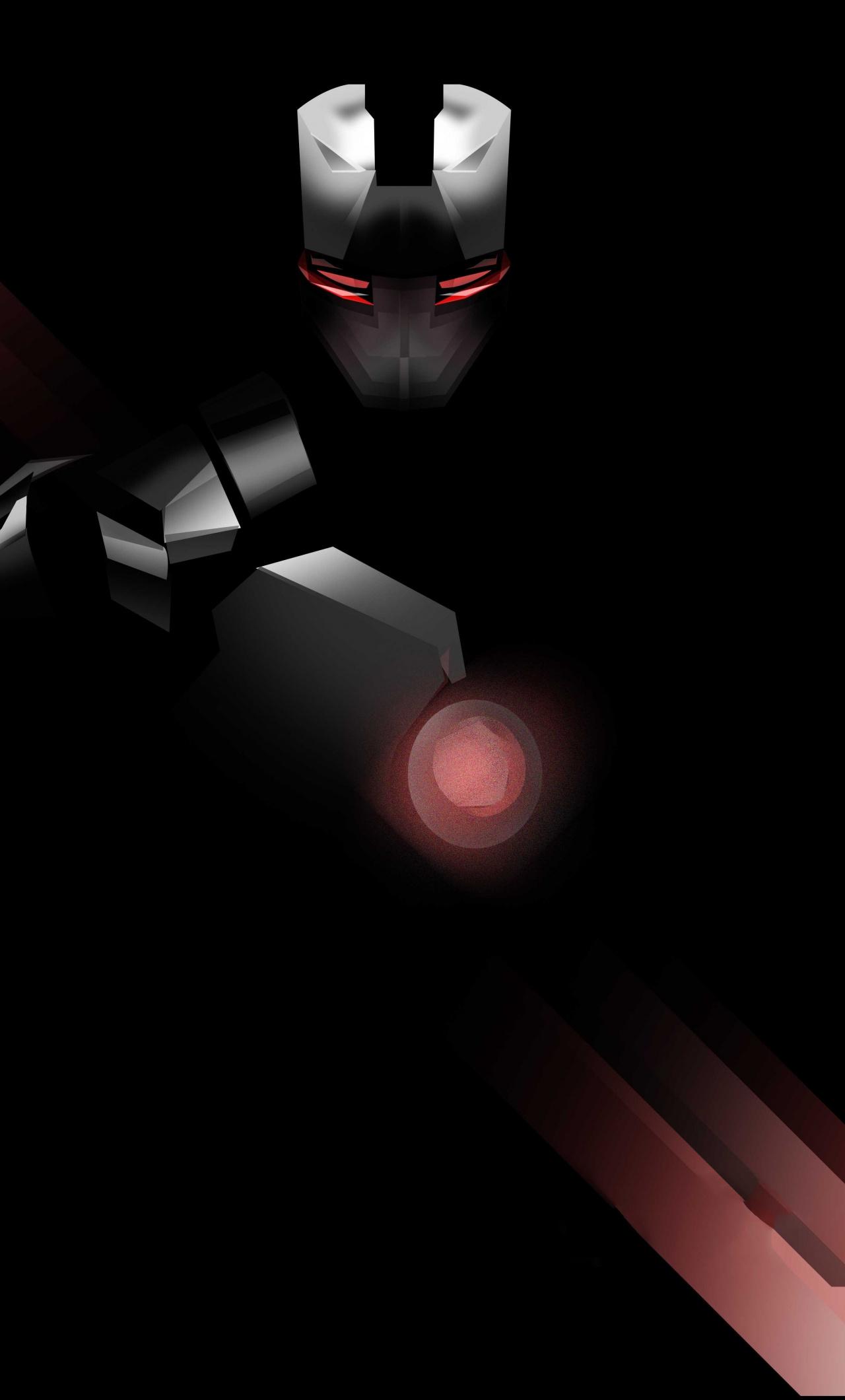 1280x2120 Download War machine, superhero, minimal, black edition wallpaper, 1280x iPhone 6 Plus