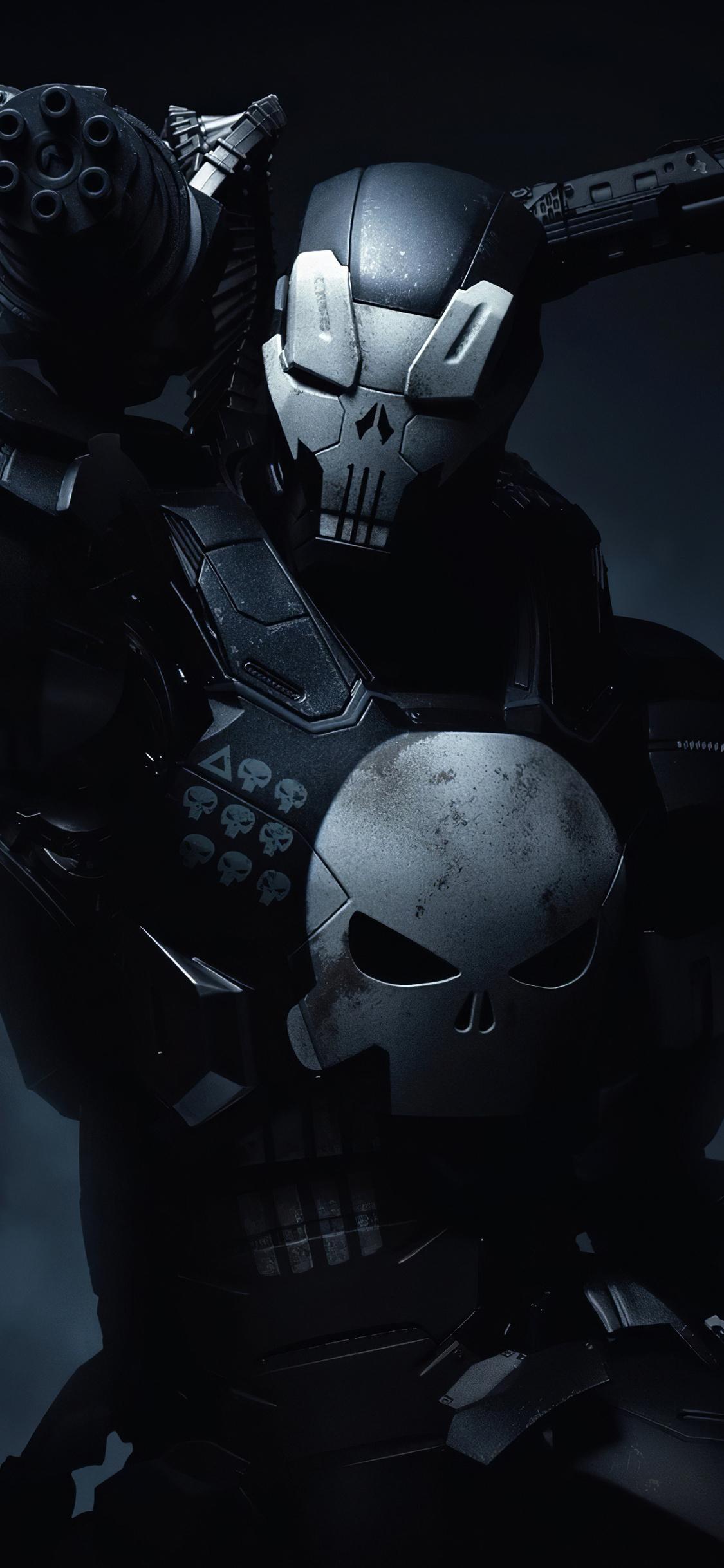 1125x2436 4k Punisher X War Machine iPhone XS, iPhone iPhone X HD 4k Wallpaper, Image, Background, Photo and Picture