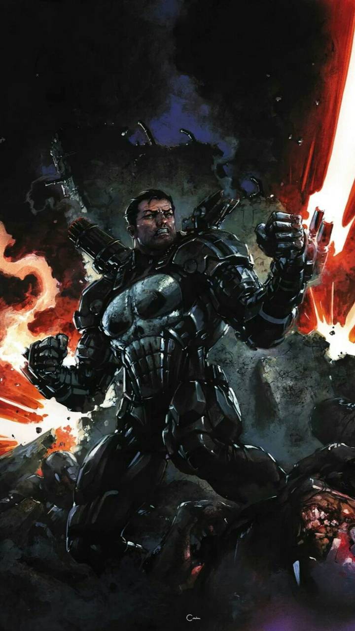 720x1280 Punisher War Machine Wallpaper