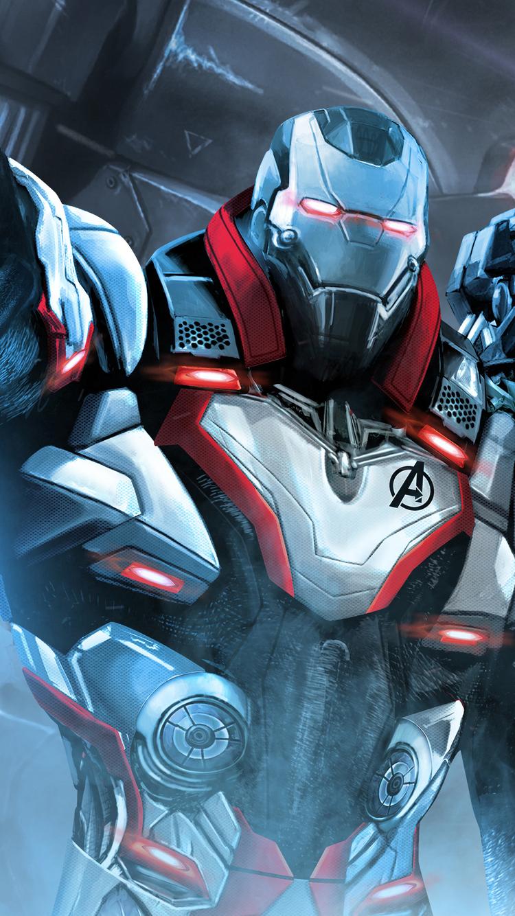 750x1334 Download War Machine in Avengers Endgame, War, Machine, In, Avengers, End game Wallpaper in 750x1334 Resolution