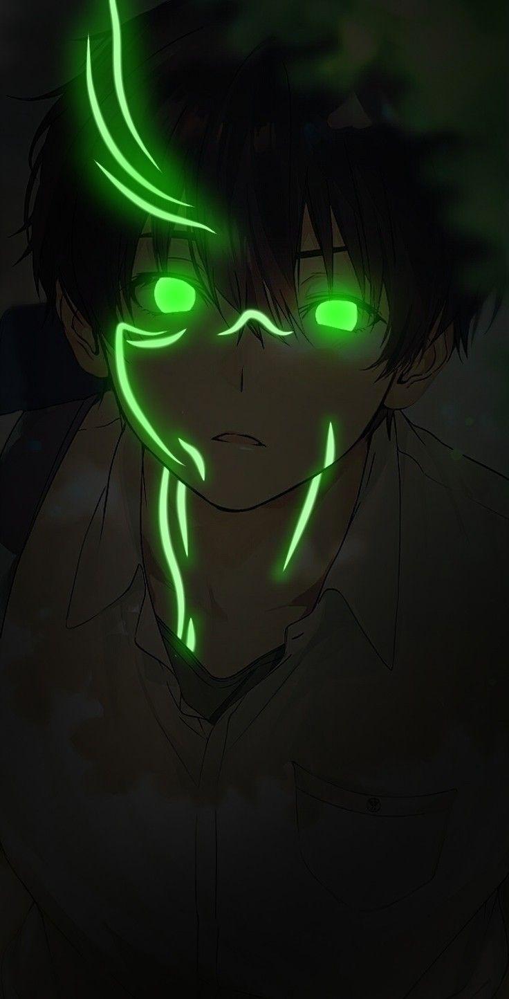 736x1444 Dark glow Houtaro by : Edward R. Anime shadow, Anime canvas art, Digital art anime