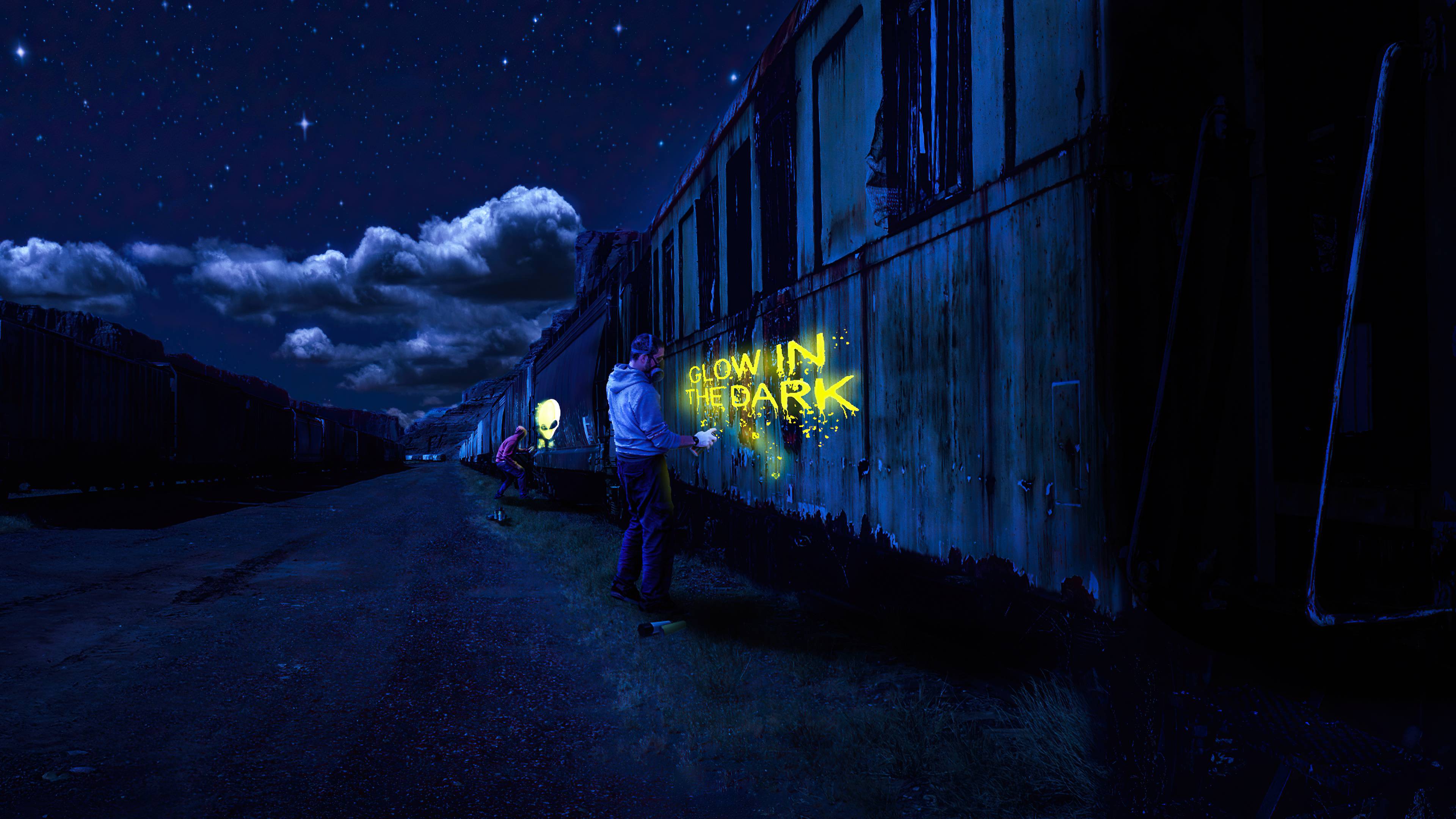 3840x2160 Glow In The Dark, HD Artist, 4k Wallpaper, Image, Background, Photo and Picture