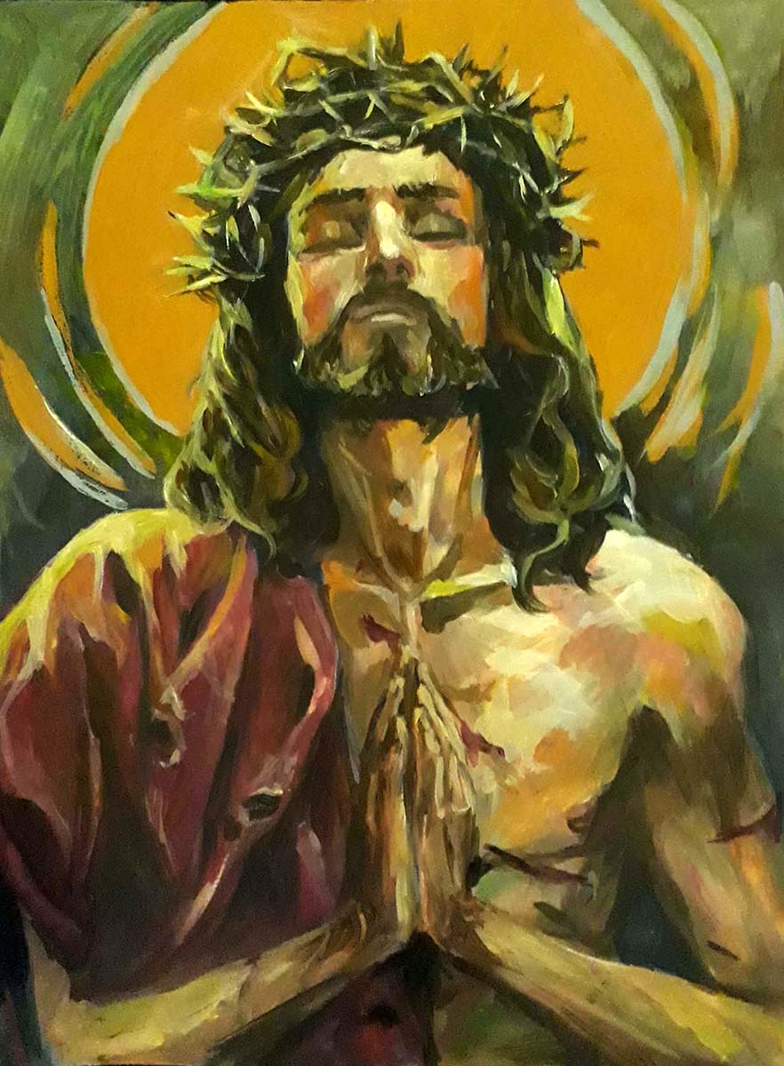 882x1200 The Philippine Star the exhibit, 128 Filipino artists will be using their artistry and style to showcase their personal religious reflection of Jesus Christ. Jesus the Fish Vendor by