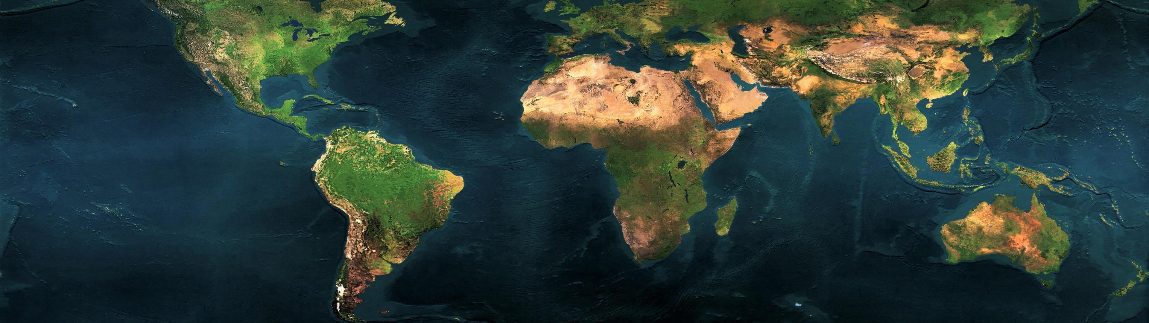 3840x1080 world map dual monitor #continents the ocean 3840 x 1080 K #wallpaper #hdwallpaper #desktop. HD wallpaper, Dual monitor wallpaper, Dual screen wallpaper