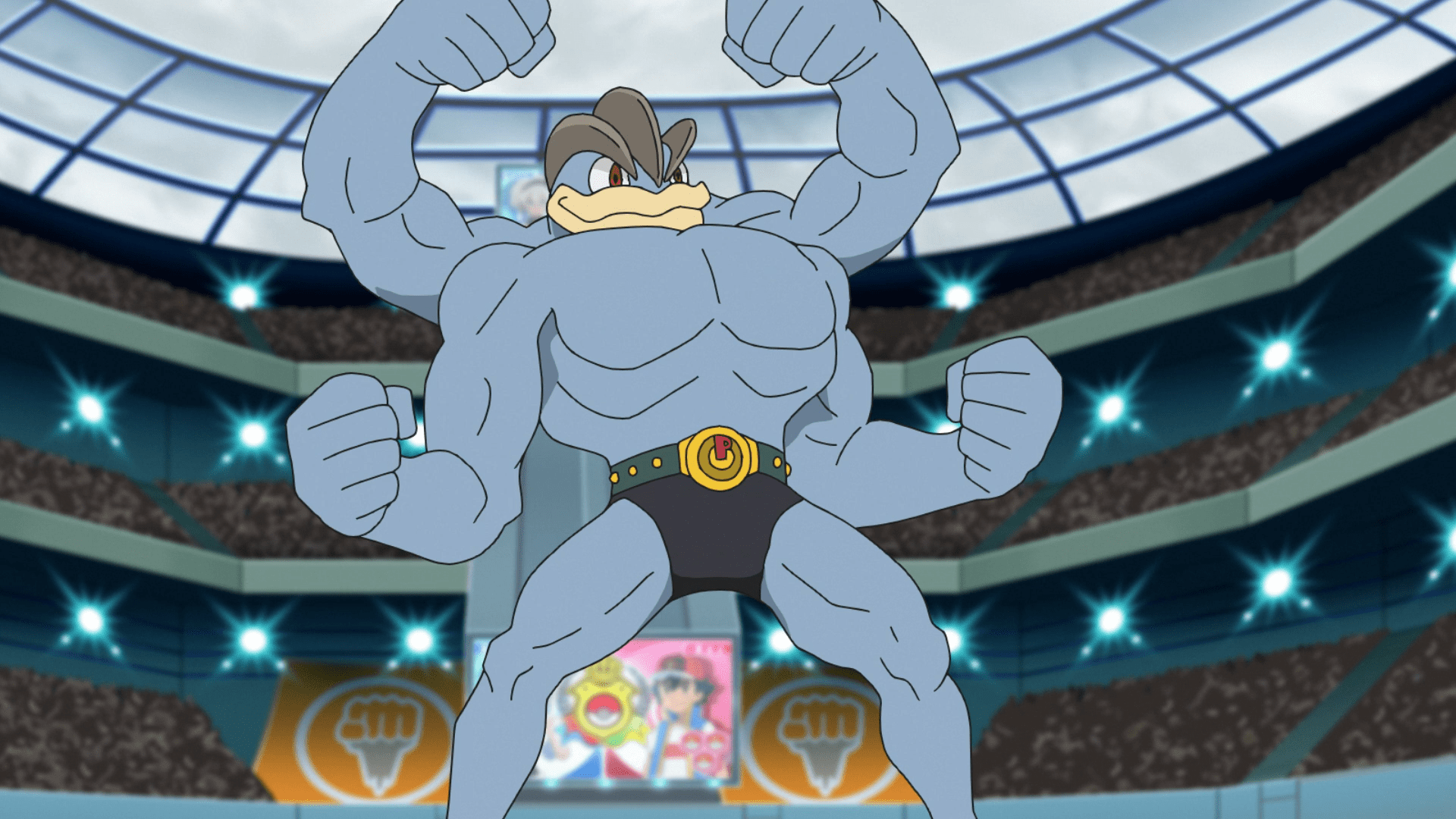 1920x1080 Bea's Machamp (anime). Pokémon
